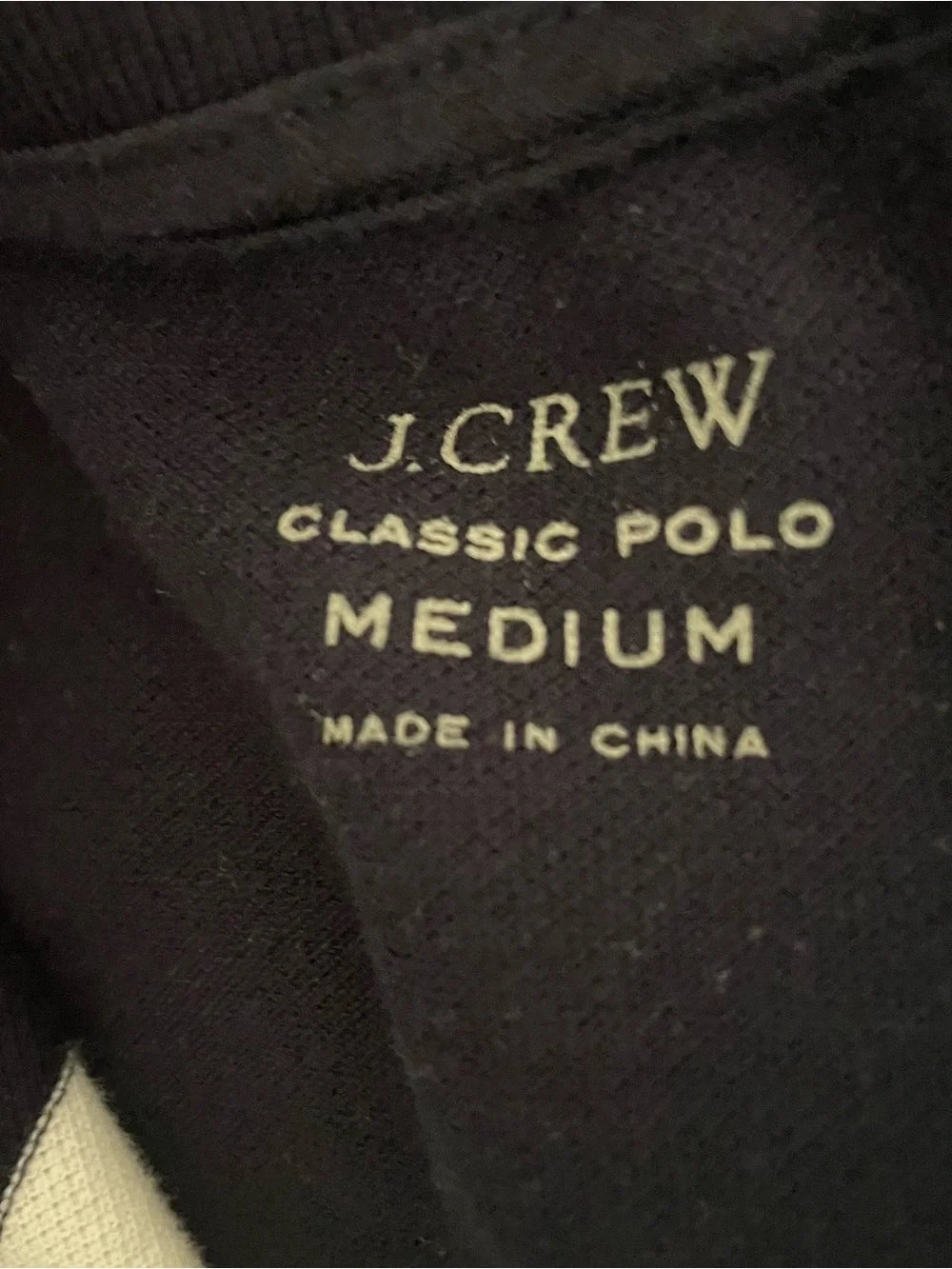 J. Crew Navy and White Wide-Stripe Polo Shirt